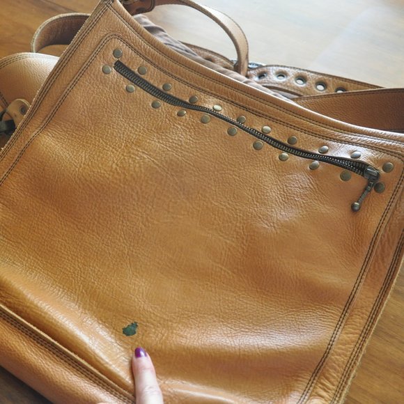 Earth Nynja Natural Leather Heavy Duty Crossbody Messenger Bag Lrg - Picture 8 of 12